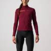 Picture of JERSEY CASTELLI SINERGIA (WOMEN'S) 2 XS LONG SLEEVE MAROON/PINK