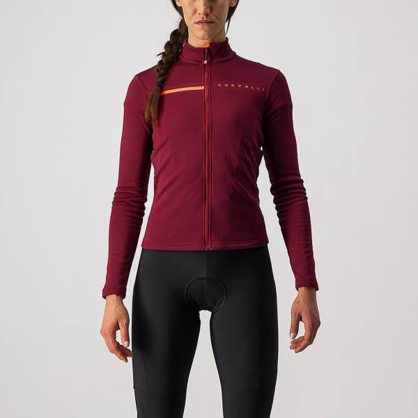 Picture of JERSEY CASTELLI SINERGIA 2 M (WOMENS) LONG SLEEVE BURGUNDY/PINK