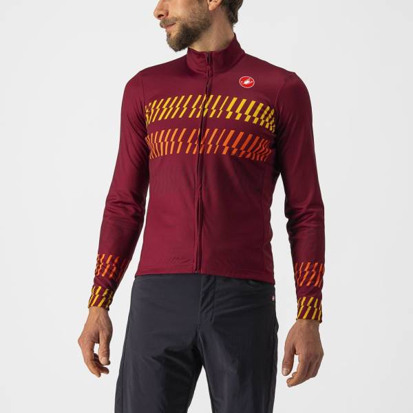 Picture of JERSEY CASTELLI UNLIMITED THERMAL L LONG SLEEVE BURGUNDY