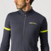 Picture of JERSEY CASTELLI FONDO 2 L LONG SLEEVE GREY/YELLOW