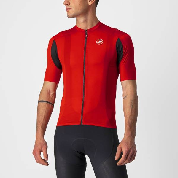 Picture of JERSEY CASTELLI SUPERLEGGERA2 L SHORT SLEEVE RED