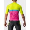 Picture of JERSEY CASTELLI A BLOCCO L SHORT SLEEVE LIME/BLACK/BLUE/MAGENTA