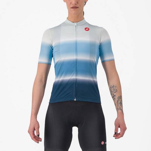 Εικόνα της ΜΠΛΟΥΖΑ CASTELLI DOLCE JERSEY (M) (ΓΥΝΑΙΚΕΙΑ) ΚΟΝΤΟ ΜΑΝΙΚΙ OCEAN FADE