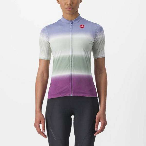 Εικόνα της ΜΠΛΟΥΖΑ CASTELLI DOLCE JERSEY (Μ) (ΓΥΝΑΙΚΕΙΑ) ΚΟΝΤΟ ΜΑΝΙΚΙ ΜΩΒ/ΠΡΑΣΙΝΟ