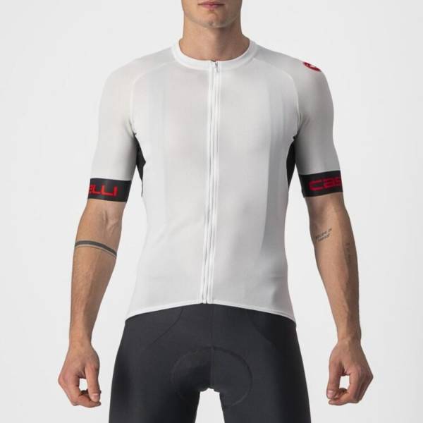 Picture of CASTELLI ENTRATA VI JERSEY SHORT WHITE/BLACK/RED