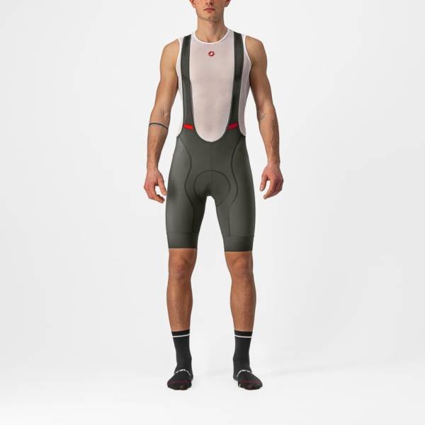 Picture of ΚΟΛΑΝ CASTELLI COMPETIZIONE BIBSHORT SHORT WITH BRACES GREEN