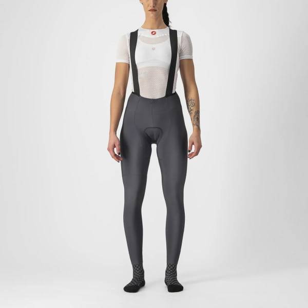 Picture of CASTELLI FREE AERO BIBTIGHT (WOMEN) LONG WITH BRACES GREY