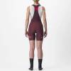 Picture of CASTELLI PRIMA BIBSHORT WOMEN SHORT WITH BRACES BORDEAUX