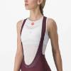 Picture of CASTELLI PRIMA BIBSHORT WOMEN SHORT WITH BRACES BORDEAUX