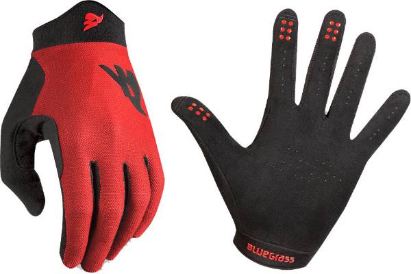 Picture of GLOVES  BLUEGRASS UNION L BLACK/RED FULLFINGER