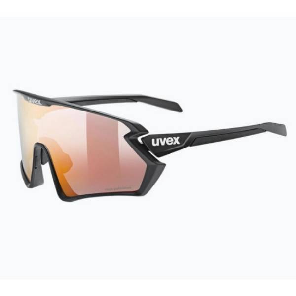 Picture of GLASSES UVEX SPORTSTYLE 231 2.0 BLACK MAT/MIRROR RED WITH PHOTOCHROTIC LENSES