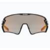 Picture of GLASSES UVEX SPORTSTYLE 231 2.0 BLACK MAT/MIRROR RED WITH PHOTOCHROTIC LENSES