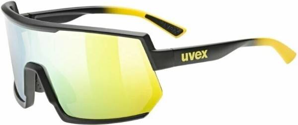 Picture of GLASSES UVEX SPORTSTYLE 235P BLACK MAT/MIRROR YELLOW