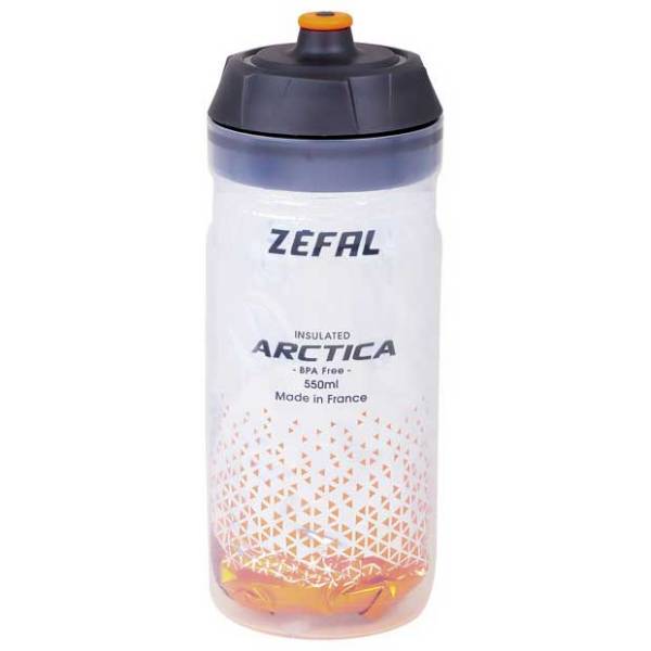 Picture of WATER BOTTLE 550ml ZEFAL ARTICA PRO 55 ΘΕΡΜΟΣ 1669 SILVER/ORANGE