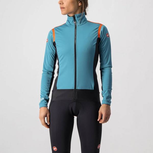 Picture of ALPHA ROS 2 L LONG SLEEVE TEAL BLUE/BLACK-FIERY RED WOMEN