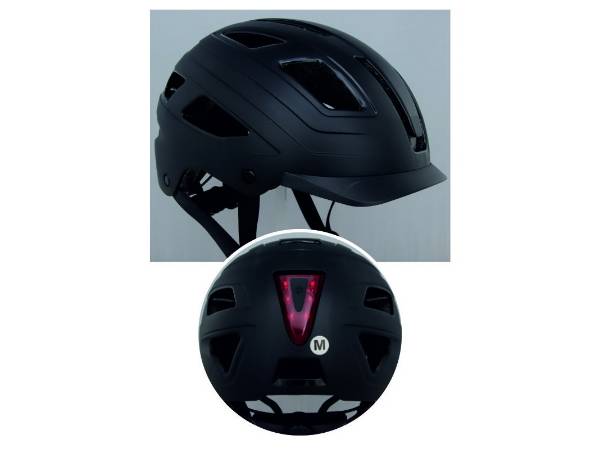 Picture of HELMET  ELMO M S-348 BLACK (55-58) WITH LIGHT