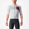 Picture of CASTELLI PROLOGO 7 JERSEY XL SILVER GRAY/DEFENDER GREEN-BOR