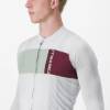 Picture of CASTELLI PROLOGO 7 LS JERSEY M SILVER GRAY/DEFENDER GREEN-BOR