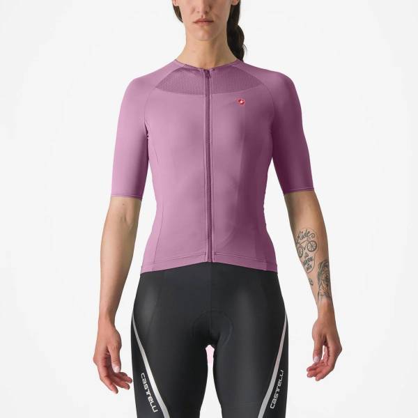 Picture of CASTELLI VELOCISSIMA 2 JERSEY DEEP PURPLE/BLACK